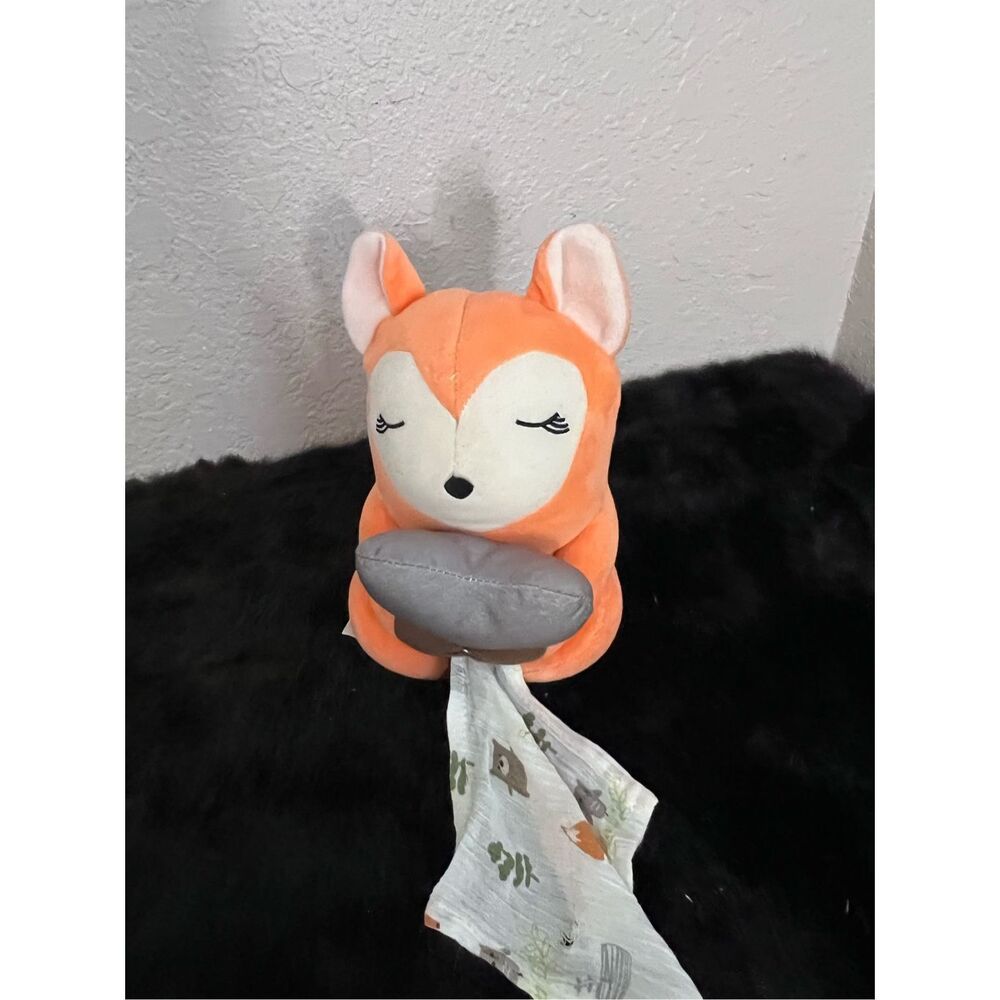 Swaddle Me Little Heartbeats Breathing Soother Fox Plush